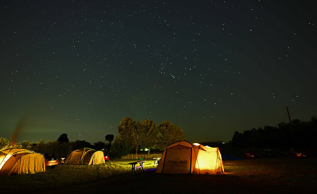 夜空に広がる満点の星空！空気がキレイだからかなぁ、心洗われるひとときを過ごしました。