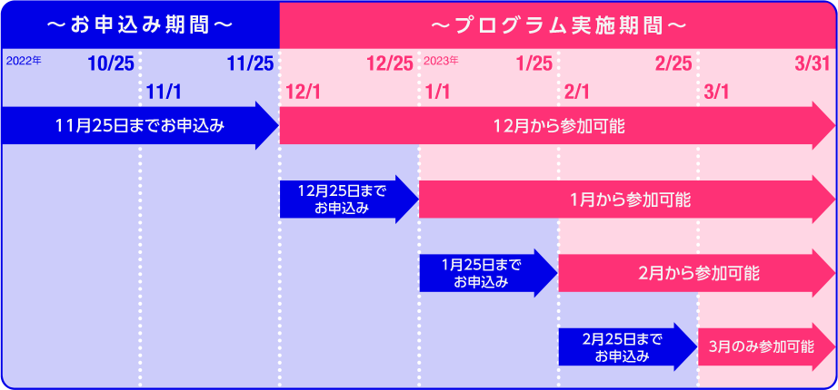 プログラム実施期間