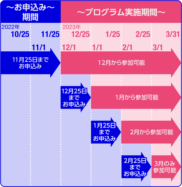 プログラム実施期間